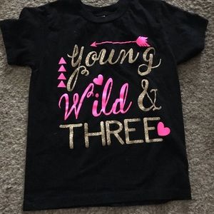 Young wild and three customized shirt